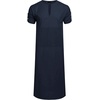 image:imageCOOFANDY Mens VNeck Linen Robe Short Sleeve Kaftan Thobe Long Gown Casual Shirt for Beach SummerNavy Blue