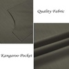 image:imageCOOFANDY Mens VNeck Linen Robe Short Sleeve Kaftan Thobe Long Gown Casual Shirt for Beach SummerOlive Green