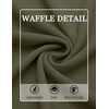 image:imageCOOFANDY Mens Waffle Henley Shirts Long Sleeve Casual TShirt Basic Lightweight Pullover TeesArmy Green