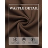 image:imageCOOFANDY Mens Waffle Henley Shirts Long Sleeve Casual TShirt Basic Lightweight Pullover TeesBrown