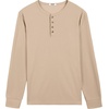image:imageCOOFANDY Mens Waffle Henley Shirts Long Sleeve Casual TShirt Basic Lightweight Pullover TeesKhaki