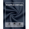 image:imageCOOFANDY Mens Waffle Henley Shirts Long Sleeve Casual TShirt Basic Lightweight Pullover TeesNavy Blue