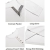 image:imageCOOFANDY Mens Waffle Henley Shirts Long Sleeve Casual TShirt Basic Lightweight Pullover TeesWhite