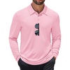 image:imageCOOFANDY Mens Polo Shirt Long Sleeve Golf Shirt Lightweight UPF 50 Sun Protection Quick Dry Moisture Wicking Collared ShirtPink