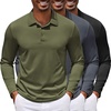 3 Pack Black & Dark Grey & Army Green