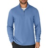 image:imageCOOFANDY Mens Quarter Zip Up Pullover Lightweight Mock Neck Sweatshirt Casual Long Sleeve Polo ShirtLight Blue