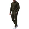 image:imageCOOFANDY Mens Tracksuit 2 Piece Long Sleeve Pullover Jogging Track Suit Athletic Casual SweatsuitArmy Green