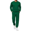 image:imageCOOFANDY Mens Tracksuit 2 Piece Sweatsuit Set Long Sleeve Pullover Athletic Suit For Sports Casual Fitness JoggingDeep Green