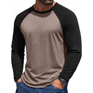 image:imageCOOFANDY Men Long Sleeve T Shirts Crew Neck Long Sleeve Shirt Stretch Undershirt Raglan Casual TeeMoon Grey