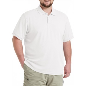 image:imageCOOFANDY Mens Big and Tall Polo Shirts Golf Shirt Short Sleeve Cotton Pique T Shirts Quick DryWhite