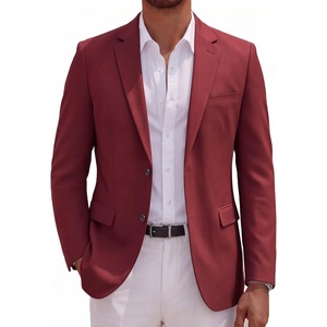 image:imageCOOFANDY Mens Casual Blazer Lightweight Suit Jacket Slim Fit Sport Coats for MenDark Red