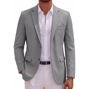 image:imageCOOFANDY Mens Casual Blazer Lightweight Suit Jacket Slim Fit Sport Coats for MenLight Grey