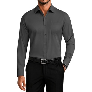 image:imageCOOFANDY Mens Dress Shirts Wrinkle Free Long Sleeve Button Down Shirt Formal Business ShirtsDark Grey