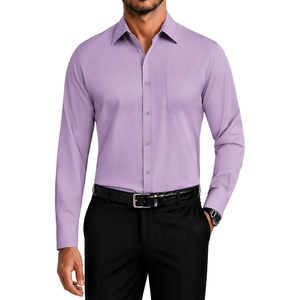 image:imageCOOFANDY Mens Dress Shirts Wrinkle Free Long Sleeve Button Down Shirt Formal Business ShirtsLavender