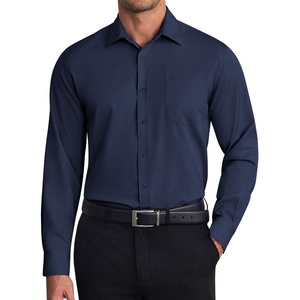 image:imageCOOFANDY Mens Dress Shirts Wrinkle Free Long Sleeve Button Down Shirt Formal Business ShirtsNavy Blue