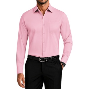 image:imageCOOFANDY Mens Dress Shirts Wrinkle Free Long Sleeve Button Down Shirt Formal Business ShirtsPink