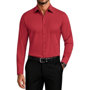 image:imageCOOFANDY Mens Dress Shirts Wrinkle Free Long Sleeve Button Down Shirt Formal Business ShirtsRed