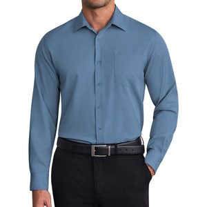 image:imageCOOFANDY Mens Dress Shirts Wrinkle Free Long Sleeve Button Down Shirt Formal Business ShirtsSlate Blue