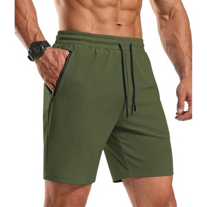 image:imageCOOFANDY Mens Gym Workout Shorts Quick Dry Athletic LooseFit Lightweight Running Shorts with Zipper PocketsArmy Green