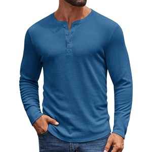 image:imageCOOFANDY Mens Henley Shirts Long Sleeve Casual Pullover Shirt Fashion Button TShirtDenim