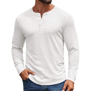 image:imageCOOFANDY Mens Henley Shirts Long Sleeve Casual Pullover Shirt Fashion Button TShirtWhite