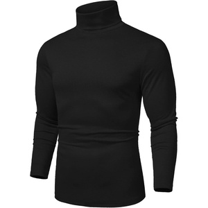 image:imageCOOFANDY Mens Slim Fit Basic Turtleneck Long Sleeve Lightweight Pullover Sweaters Casual Knitted TopsAll Black