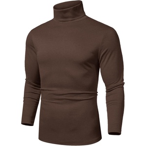 image:imageCOOFANDY Mens Slim Fit Basic Turtleneck Long Sleeve Lightweight Pullover Sweaters Casual Knitted TopsBrown