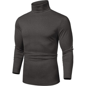 image:imageCOOFANDY Mens Slim Fit Basic Turtleneck Long Sleeve Lightweight Pullover Sweaters Casual Knitted TopsCharcoal