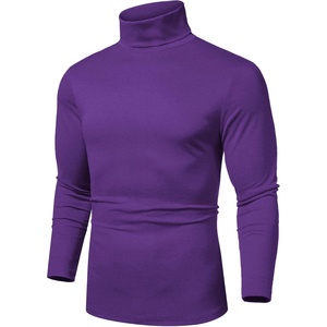 image:imageCOOFANDY Mens Slim Fit Basic Turtleneck Long Sleeve Lightweight Pullover Sweaters Casual Knitted TopsPurple