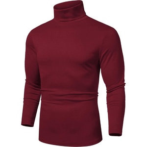 image:imageCOOFANDY Mens Slim Fit Basic Turtleneck Long Sleeve Lightweight Pullover Sweaters Casual Knitted TopsWine Red