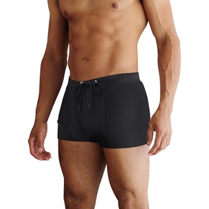 image:imageCOOFANDY Mens Square Leg Swim Briefs Tight Swim Trunks Swimsuit Athletic Bathing Suit Swimwear with LinerA Solid  Black