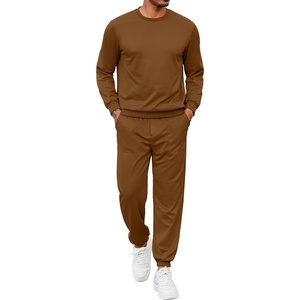 image:imageCOOFANDY Mens Tracksuit 2 Piece Sweatsuit Set Long Sleeve Pullover Athletic Suit For Sports Casual Fitness JoggingBrown