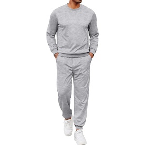 image:imageCOOFANDY Mens Tracksuit 2 Piece Sweatsuit Set Long Sleeve Pullover Athletic Suit For Sports Casual Fitness JoggingGrey