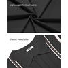 image:imageCOOFANDY Knit Shirts for Men Casual Short Sleeve Button Down Shirts Summer Beach Stretch Fit Collared ShirtsBlack