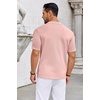image:imageCOOFANDY Knit Shirts for Men Casual Short Sleeve Button Down Shirts Summer Beach Stretch Fit Collared ShirtsDusty Rose
