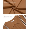 image:imageCOOFANDY Knit Shirts for Men Casual Short Sleeve Button Down Shirts Summer Beach Stretch Fit Collared ShirtsLight Brown