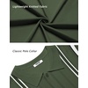 image:imageCOOFANDY Knit Shirts for Men Casual Short Sleeve Button Down Shirts Summer Beach Stretch Fit Collared ShirtsOlive Green