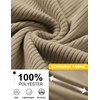 image:imageCOOFANDY Men Quarter Zip Pullover Mock Neck Long Sleeve Corduroy Sweatshirt  Long sleeve lightweight soft warm slight stretchy regular fit fall winter vintage fashion clothing S3XLKhaki