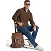 image:imageCOOFANDY Men Quarter Zip Pullover Mock Neck Long Sleeve Corduroy Sweatshirt  Long sleeve lightweight soft warm slight stretchy regular fit fall winter vintage fashion clothing S3XLBrown