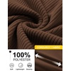 image:imageCOOFANDY Men Quarter Zip Pullover Mock Neck Long Sleeve Corduroy Sweatshirt  Long sleeve lightweight soft warm slight stretchy regular fit fall winter vintage fashion clothing S3XLBrown