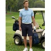 image:imageCOOFANDY Men Short Casual 9 Lightweight Cotton Comfort Stretch Dress Short  Stretch Chino Short Lightweight Cotton Summer Shorts Breathable Elastic Waist Flat Front Stretch Dress Shorts Flat FrontNavy Blue
