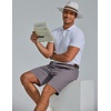 image:imageCOOFANDY Men Short Casual 9 Lightweight Cotton Comfort Stretch Dress Short  Stretch Chino Short Lightweight Cotton Summer Shorts Breathable Elastic Waist Flat Front Stretch Dress Shorts Flat FrontDark Gray