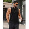 image:imageCOOFANDY Men Workout Tank Tops Sleeveless Gym Muscle Shirt Quick Dry Athletic Running Tee Shirts Summer LightweightBlack