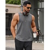 image:imageCOOFANDY Men Workout Tank Tops Sleeveless Gym Muscle Shirt Quick Dry Athletic Running Tee Shirts Summer LightweightDark Grey
