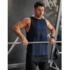 image:imageCOOFANDY Men Workout Tank Tops Sleeveless Gym Muscle Shirt Quick Dry Athletic Running Tee Shirts Summer LightweightNavy Blue