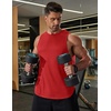 image:imageCOOFANDY Men Workout Tank Tops Sleeveless Gym Muscle Shirt Quick Dry Athletic Running Tee Shirts Summer LightweightRed