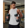 image:imageCOOFANDY Men Workout Tank Tops Sleeveless Gym Muscle Shirt Quick Dry Athletic Running Tee Shirts Summer LightweightWhite