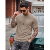 image:imageCOOFANDY Mens 100 Cotton TShirts Short Sleeve T Shirt Crew Neck Tees Casual Wash Basic Tee ShirtsKhaki