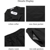image:imageCOOFANDY Mens 2 Pieces Casual Beach Outfits Short Sleeve Button Down Shirts Summer Short SetBlack