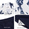 image:imageCOOFANDY Mens 2 Pieces Casual Beach Outfits Short Sleeve Button Down Shirts Summer Short SetCoconut Treewhite
